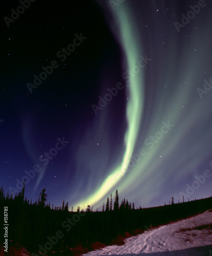 Plakat na papierze fotorealistycznym Wąski łuk aurora