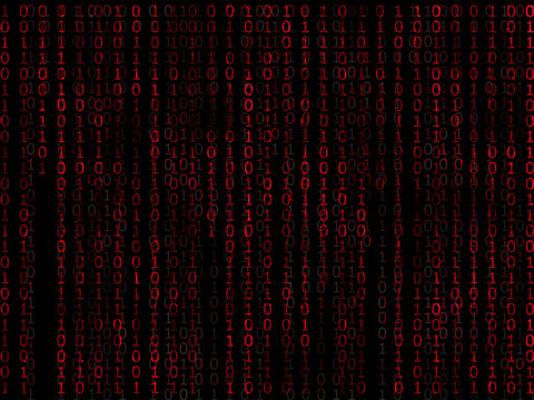 binary matrix red background2
