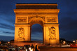Leinwanddruck Bild - arc de triomphe à paris