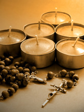 Candles And Rosary