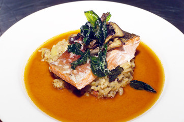 Wall Mural - salmon steak