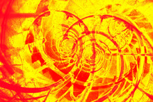 Abstract Red And Yellow Spiral Background