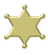 © Sherri Camp - gold star - sheriff badge 3d