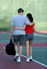 Poster - tennis court romance