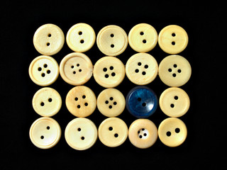 white buttons ornament 1