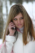 the girl speaks on the phone