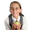 © Lisa F. Young - adorable school boy with apple