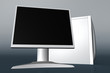 Leinwandbild Motiv computer with lcd monitor 02