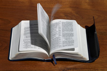 Holy Spirit Turning Bible Pages