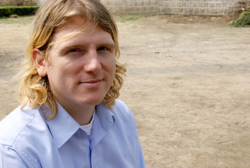 Wall Mural - portrait of a blond man