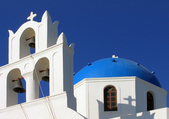 orthodox church, santorini, greece