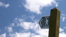 Public Footpath Sign Post