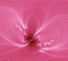 Poster - pink abstraction flower.