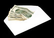 dolars in envelope