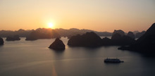 Sunset Over Halong Bay, Vietnam