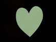 light green paper heart