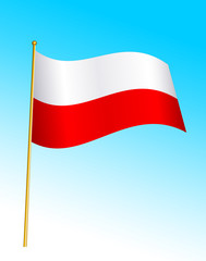 Wall Mural - flag - poland 2