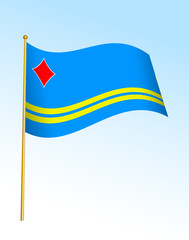 Sticker - flag - aruba