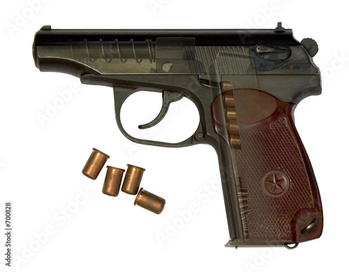 Pistol Isolated With Transparent Parts Buy This Stock Photo