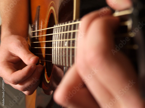 Nowoczesny obraz na płótnie acoustic guitar