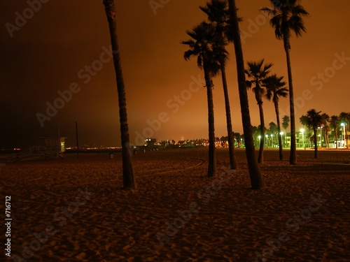 Fotoboard na płycie Wenecja plaża nocą