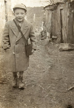 Vintage Photo Of A Boy In Europe