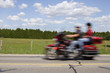motorcycle in motion