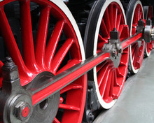 Red Locomotive Wheels