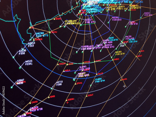 Fotografía secondary surveillance radar situation display