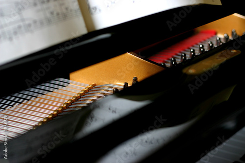 Obraz Dibond baby grand piano detail