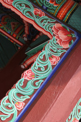 Wall Mural - historical korea - palace building detail