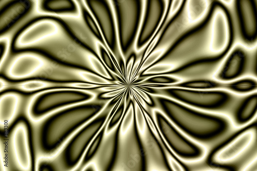 Board z aluminiowym obramowaniem Fractal kwiat