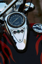 Speedometer On A Motorcycle