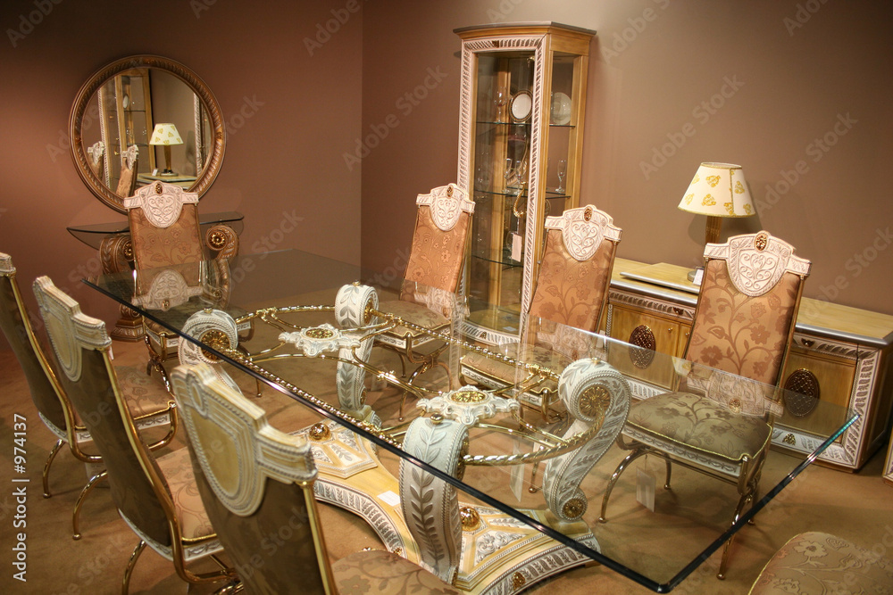 Luxurious Dining Room 2 Wall Mural Wallpaper Murals