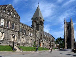 Wall Mural - old stone university buildings