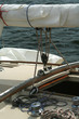 detail of a sailing yacht.