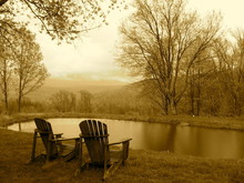 Nostalgia-chairs And Pond
