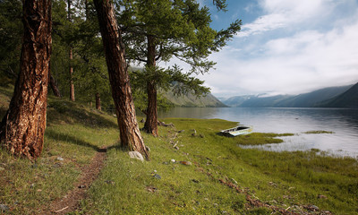 path near lake