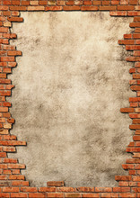 Brick Wall Grungy Frame