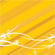 Leinwandbild Motiv yellow background illustration
