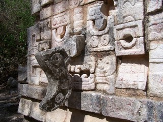 Wall Mural - stone face of maya