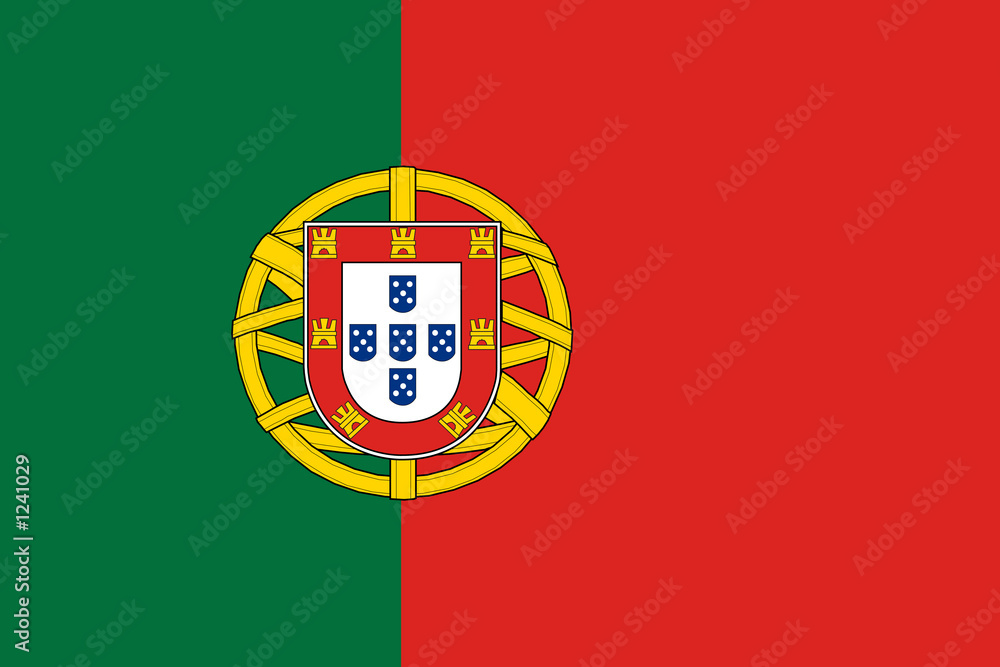 flag of portugal - obrazy, fototapety, plakaty 