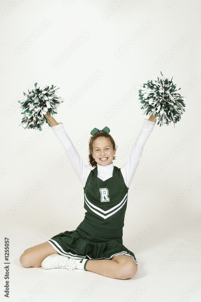 preteen cheerleader Stock Photo | Adobe Stock