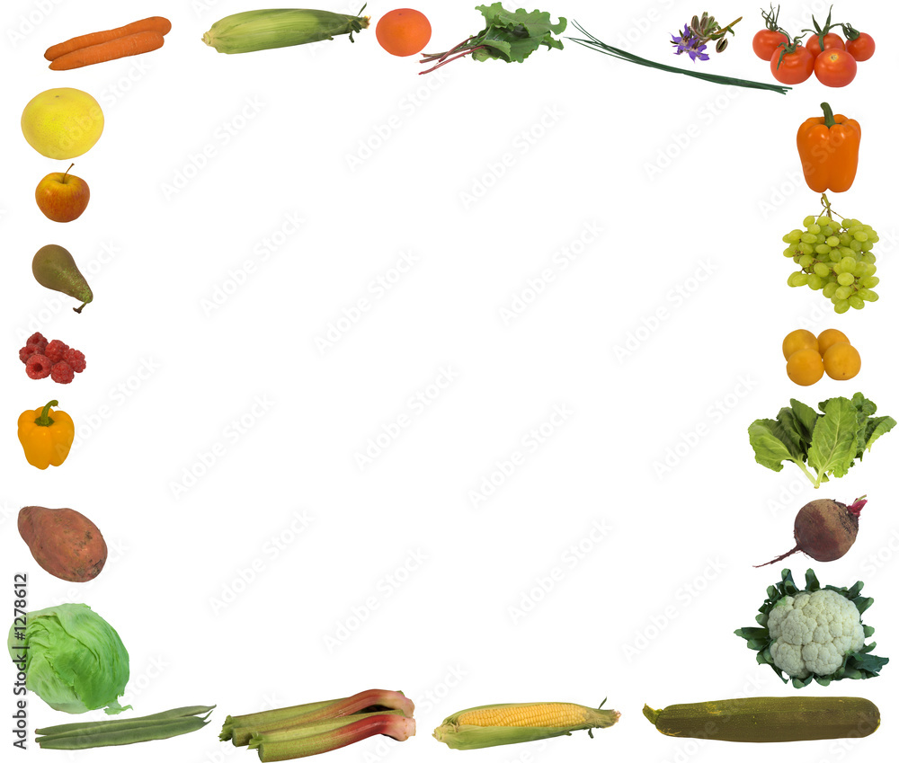 Рамка на тему овощи