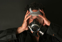 Man With Gas Mask