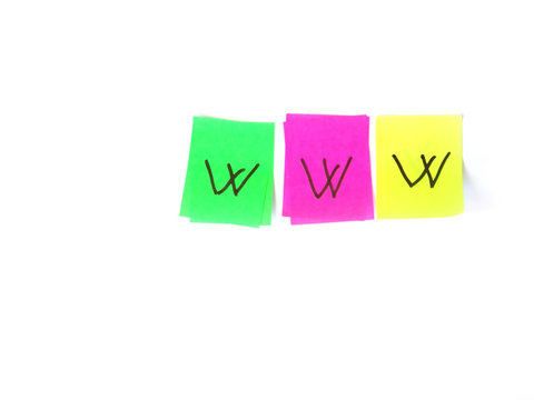 www concept on postit