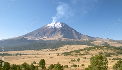 Tapeta ścienna Czynny ośnieżony wulkan popocatepetl