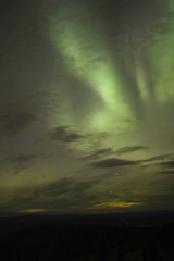 Wall Mural - clouds and northern lights