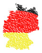 canvas print picture - deutschlandkarte - freigestellt 11