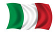 Leinwandbild Motiv italien fahne